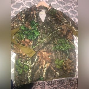 NOMAD Mossy Oak Obsession 1/4 zip Pullover with NWTF Logo. L/S. XXL. Worn twice